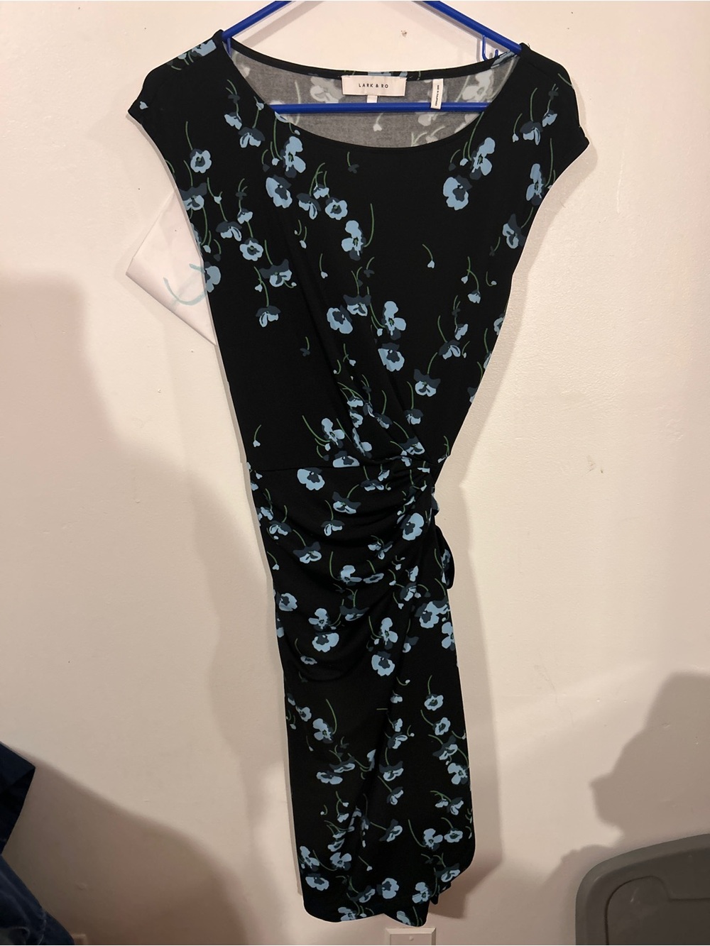 Lark&Roe wrap around dress Dress with Blue Floral Print
